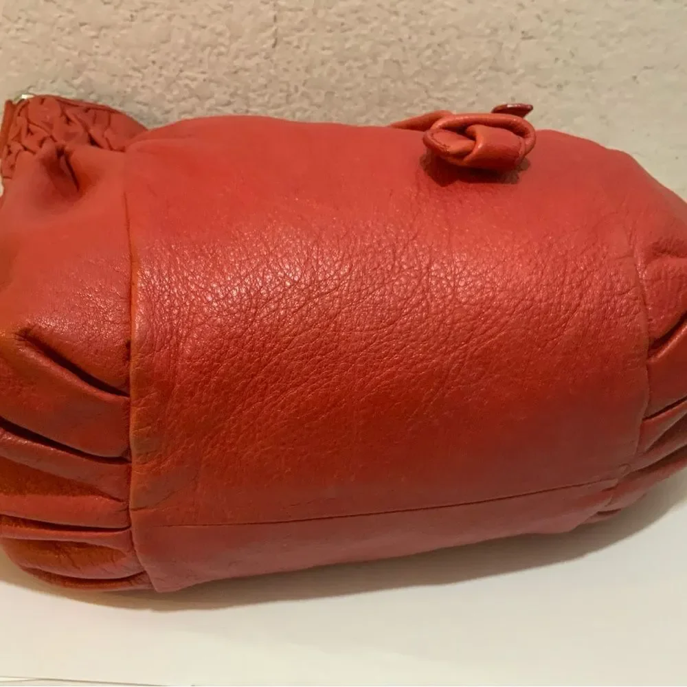 Elliott Lucca drawstring genuine leather bag open top